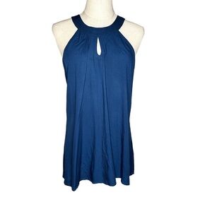 Navy Blue with Gold buttons Escapada Living Tank Top